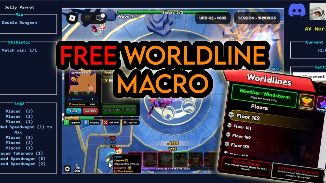FREE Worldline Macro (+ Macro File)  | Anime Vanguards