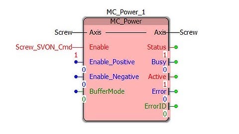 MotionWorks IEC - Servo Enable