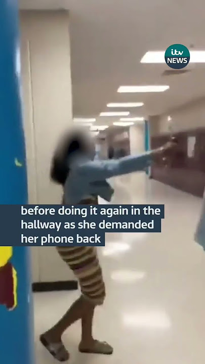 Teacher takes away student’s phone #itvnews #school