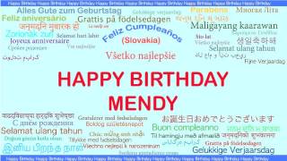 Mendy   Languages Idiomas - Happy Birthday
