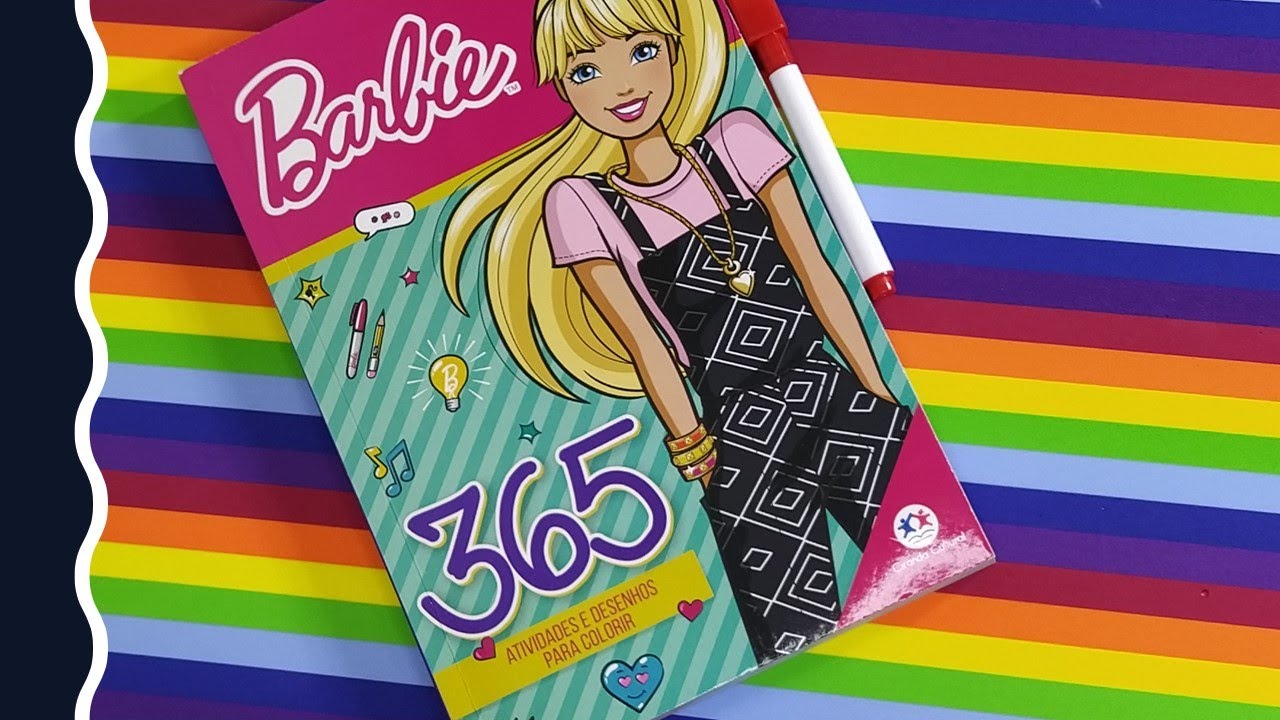 Livro 365 Atividades e Desenhos Para Colorir Barbie - Magic Grupo