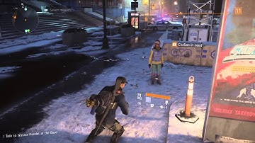 The Division falling through the map right at the starting spawn point.