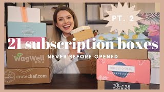 PART 2 - 21 NEW SUBSCRIPTION BOXES | Unboxing & Reviewing Popular Subscription Boxes 2020