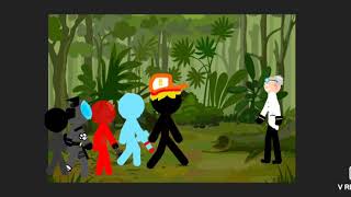 Ученый vs робота 1,красного, голубого, черного, рэппера, самоубийцы. Рисуем мультфильмы 2.