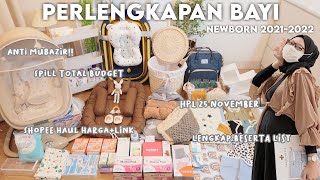 perlengkapan bayi newborn 2021/2022 + total BUDGET yang dikeluarkan 💰💵