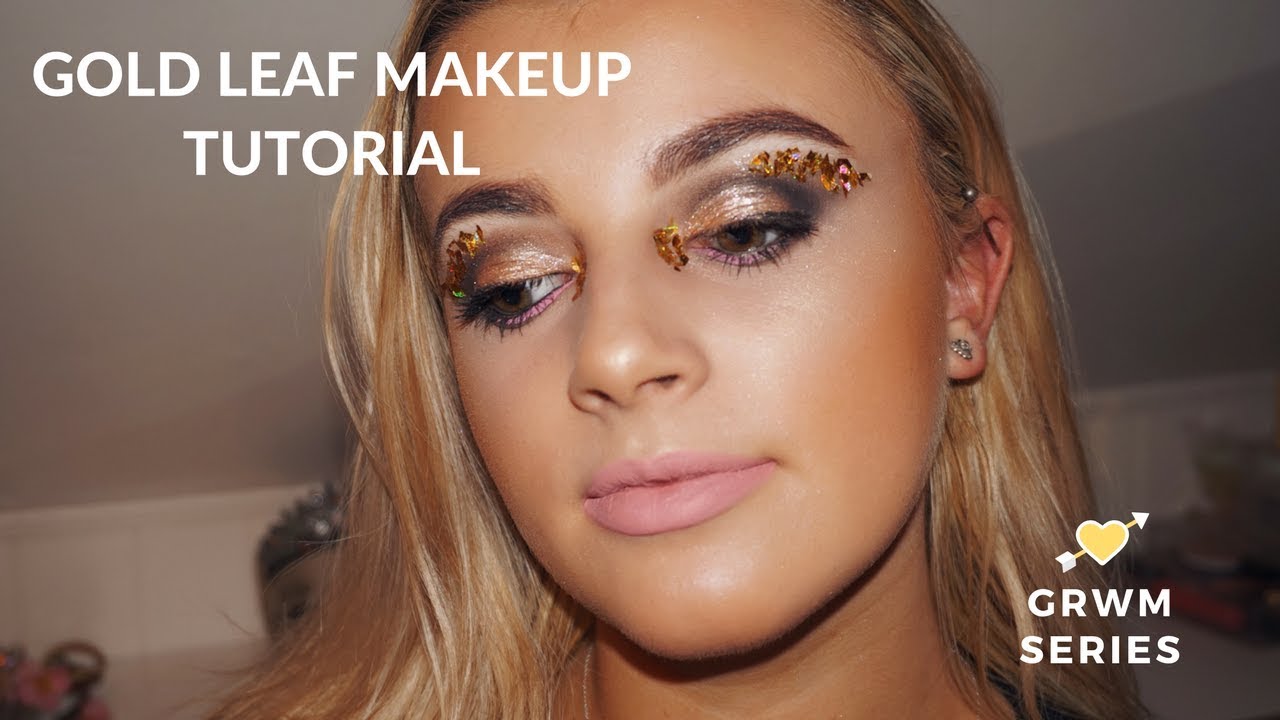 Gold Leaf Make Up Tutorial mollyhadss YouTube