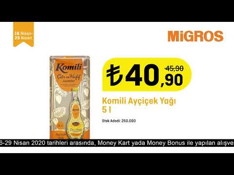 Migros'ta 5 Litrelik Komili Ayçiçek Yağı Sadece  40,90tl - Migros'ta 5 Litrelik Komili Ayçiçek Yağı Sadece  40,90tl