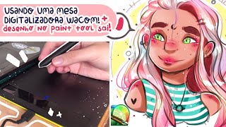 🖊🎨 como usar uma mesa digitalizadora + desenho no paint tool sai! 🖌🍋