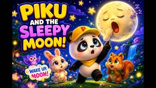 Piku and the Sleepy Moon 🌙🐼 | Magical Bedtime Cartoon Adventure for Kids