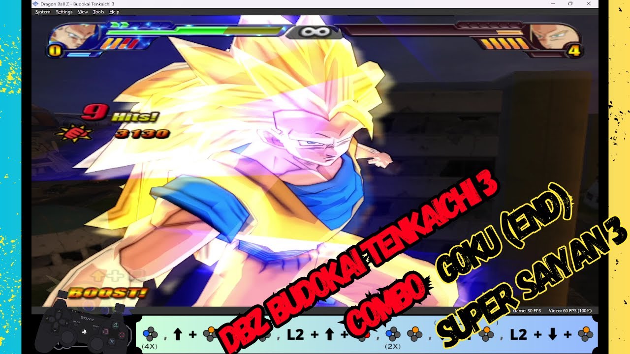 Dragon Ball Budokai Tenkaichi 3 Gameplay - Goku (End) Super Saiyan 3