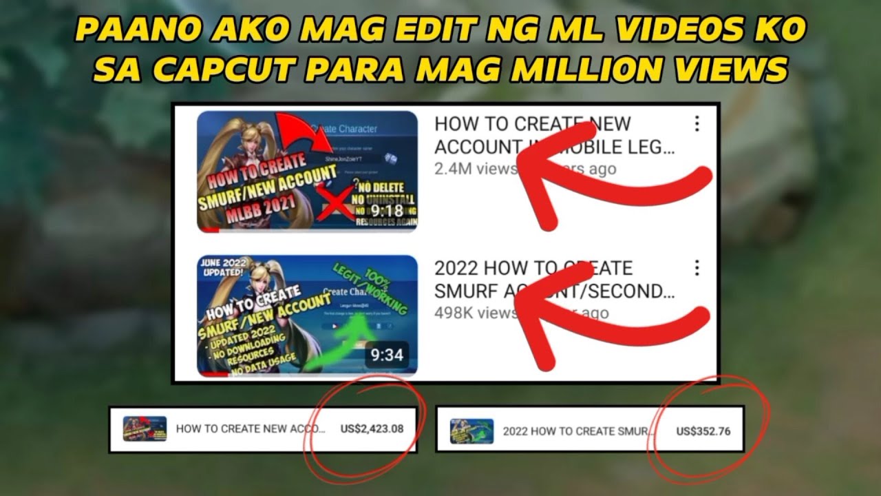 PAANO AKO MAG EDIT NG ML VIDEOS KO SA CAPCUT PARA MAG MILLION VIEWS ...
