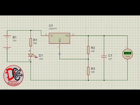 How to make 12V to 3.3V converter | circuit schematic - YouTube