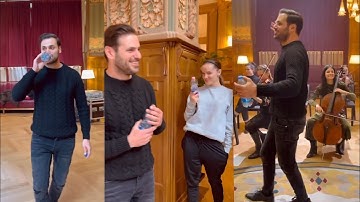 Hauser Dance And Fun During Recording Amazing Fun Quando Quando Quando Behind The Scenes 2023
