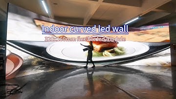 indoor curved led wall，flexible led display #ledvdi #leddisplaymanufacturer #advertisingleddisplay