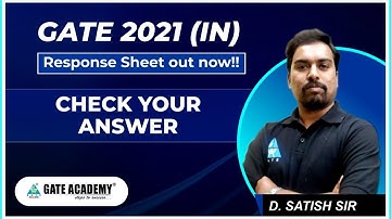 Check Your Answer GATE 21 | Instrumentation Engineering | By D. Sathish sir