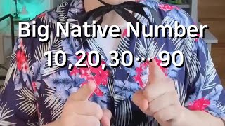 Korean Big Native Number 10,20,30 90