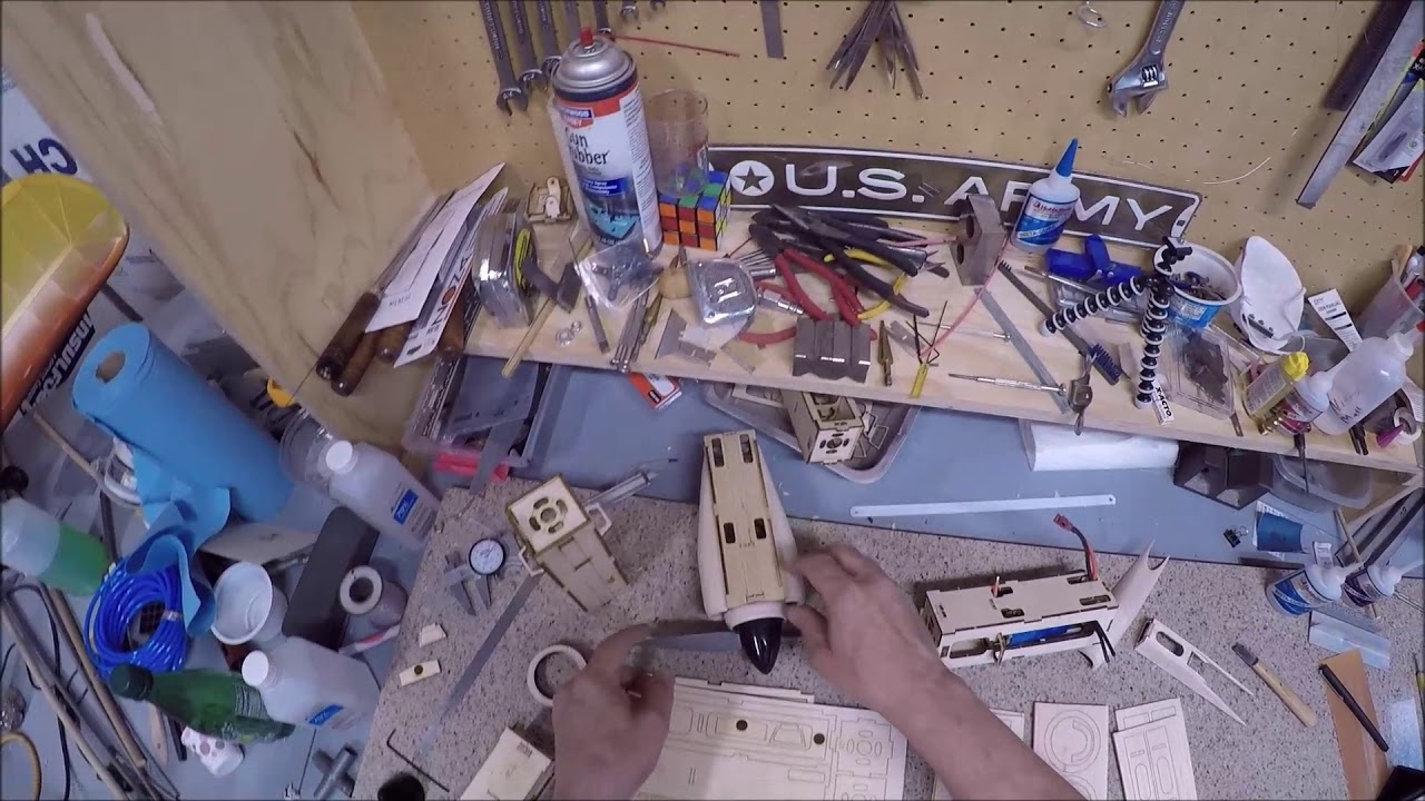 Electric motor conversion pod for Control Line model airplanes - YouTube