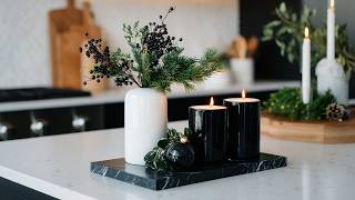 Minimal Winter Decor with Black, White & Old Money Aesthetic Vibes