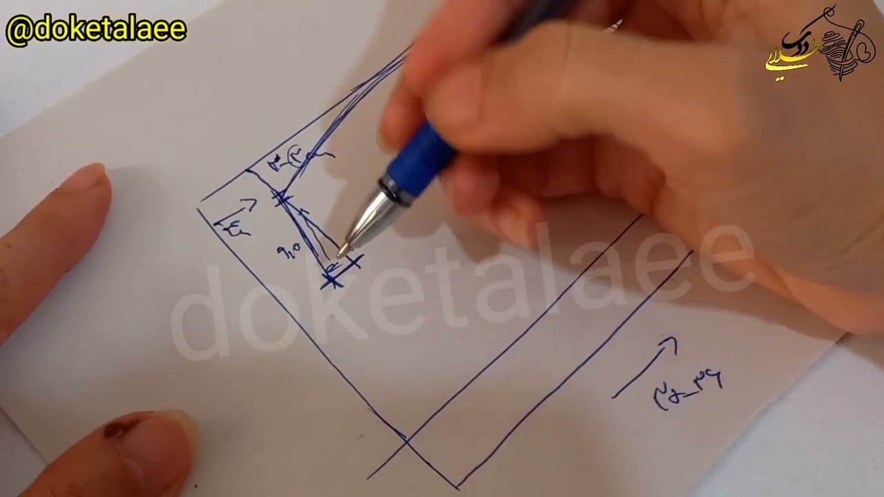 آموزش کلاه ۳ تیکه 👌 مناسب مانتو و کاپشن کلاه دار 🤗😘 قسمت اول