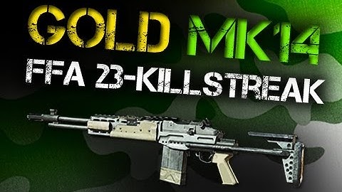 MW3: Gold MK14 23-Killstreak!