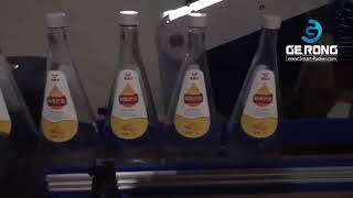 Cone shape water bottle vertical labeling machine automatic water bottle labeling equipment
