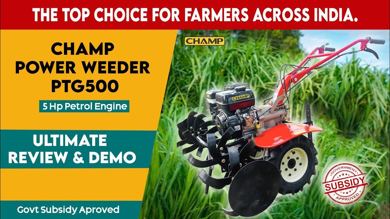 Champ Power Weeder PTG500 Ultimate Review and Demo YouTube