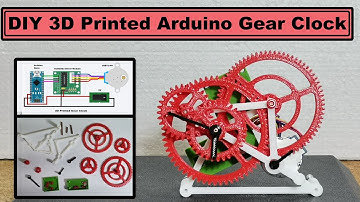 DIY Arduino 3D Printed gear Clock