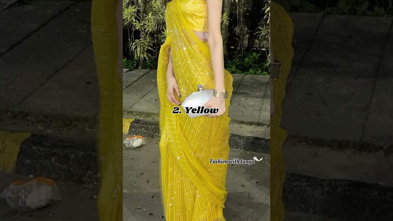 7 saree colour for dark skin tone girls 🌸✨🦋 