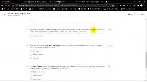 Excel for Business Intermediate II week 1 Final Solution || Coursera