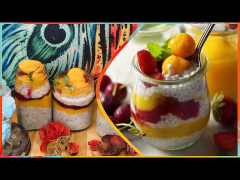 MANGO COCONUT CHIA PUDDING RECIPE | Coconut Mango Chia Pudding #CoconutMangoChiaPudding #Healthy | Food and Passion by Kavita Bardia