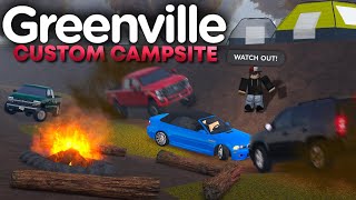 We built a CUSTOM CAMPSITE in Greenville! (SPECIAL ROLEPLAY)  Roblox