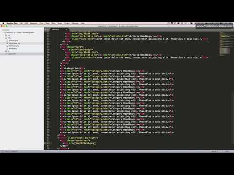 Bootstrap 4: Create a knowledge base – Index – Footer