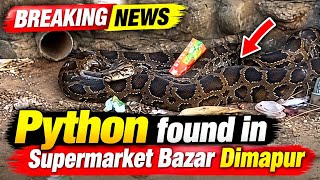 Python found in Supermarket Bazar Dimapur