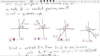 Section 5 3 Trigonometric Functions of Any Angle, Part 1