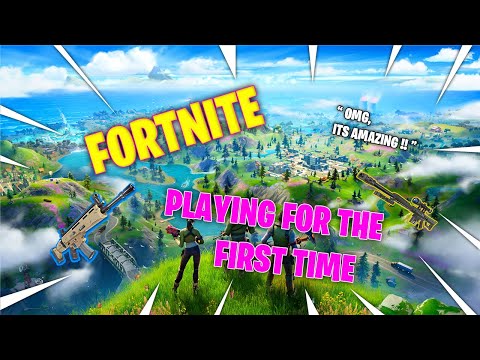 Playing Fortnite for the first time !! Beginner montage !!