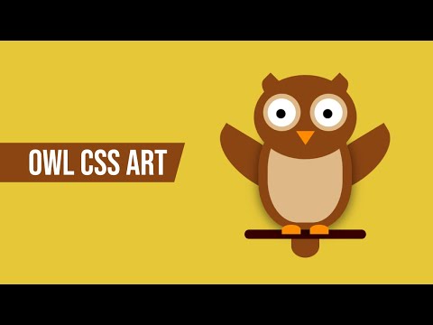 Cute Owl CSS Art | CSS Drawing