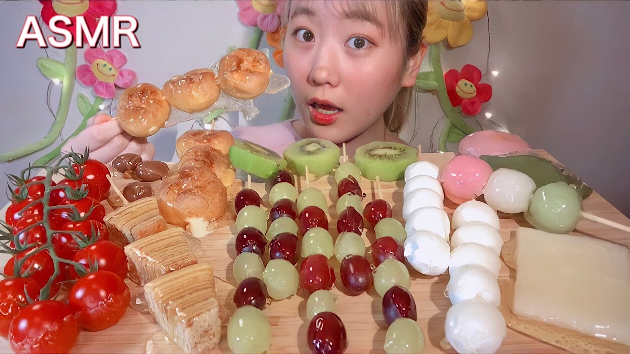 ASMR いろんなもの飴🍬Candied 
Various Foods 탕후루【咀嚼音/大食い/Mukbang/Eating Sounds】