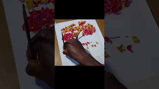 how to make simple tree art | Home decor ideas #art #tutorial #shorts