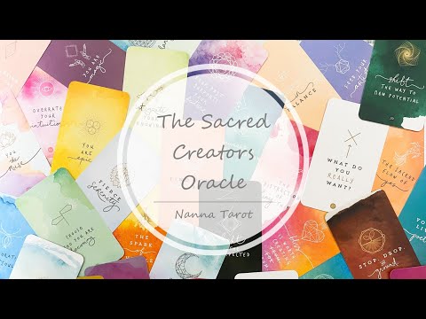 開箱 🥀 神聖創始者神諭卡 • The Sacred Creators Oracle // Nanna Tarot