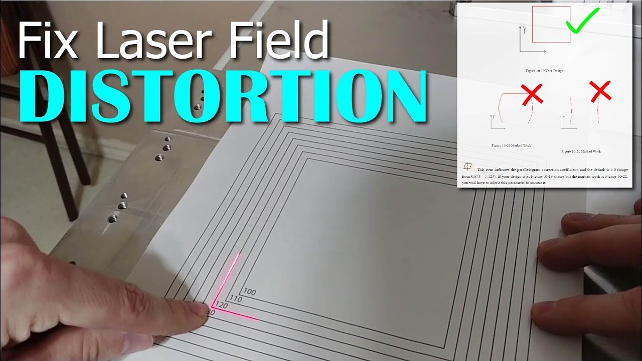 fiber laser field warp calibration post it note