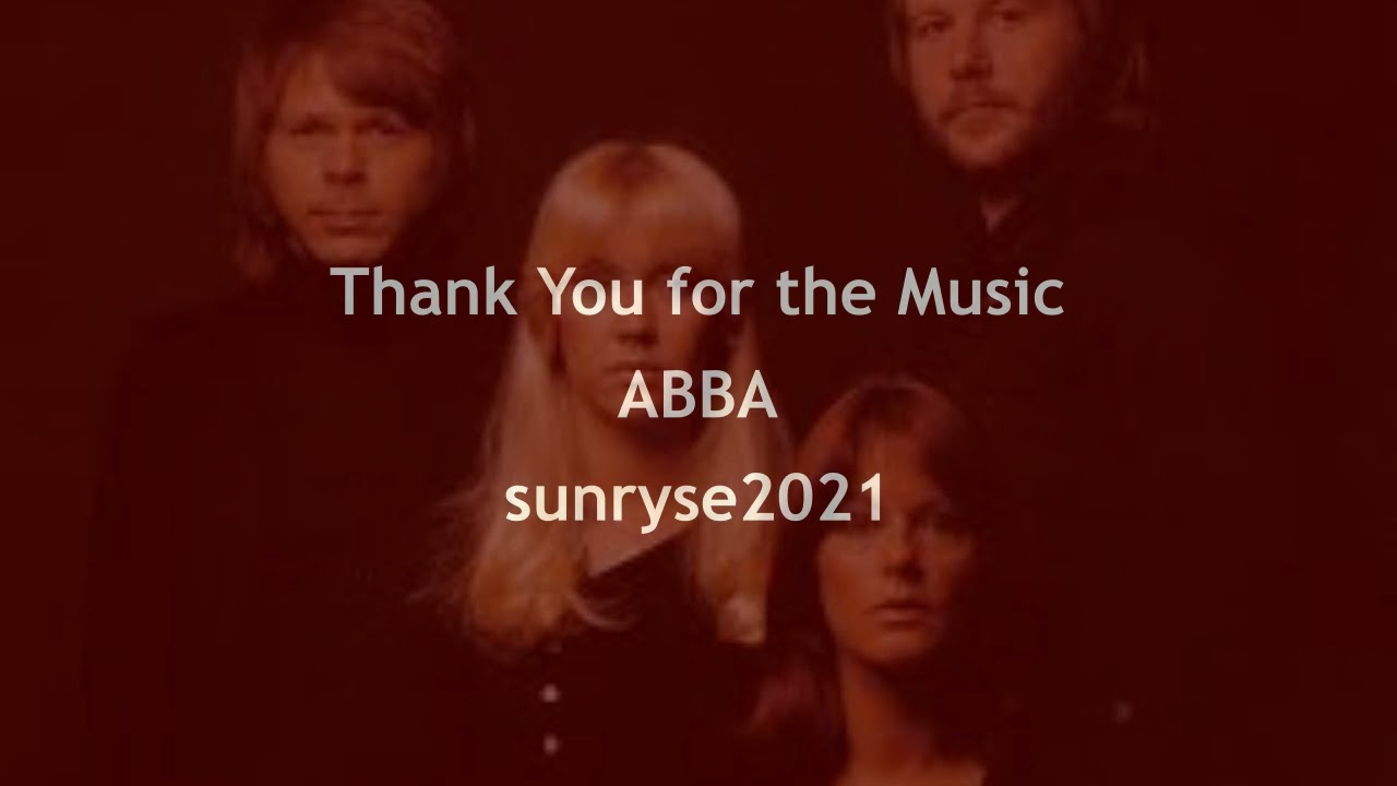 Thank You For The Music ABBA with Lyrics YouTube Thank you for the music abba with lyrics youtube