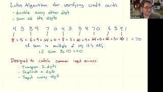 Checksums: The Luhn Algorithm for Verifying Credit Card Numbers