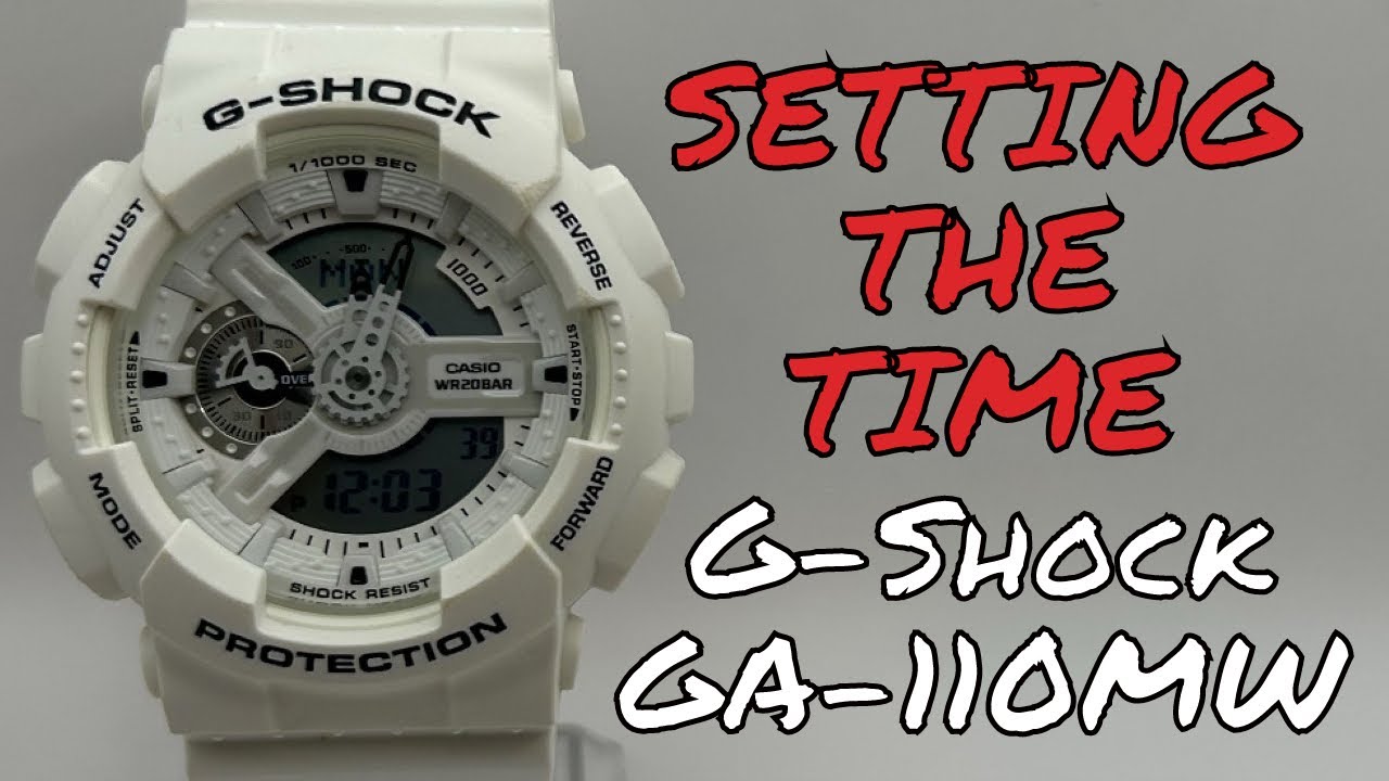Как быстро и просто настроить время и стрелки на часах G Shock GA-110MW