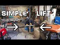 Building a simple material lift | lightweight and handy