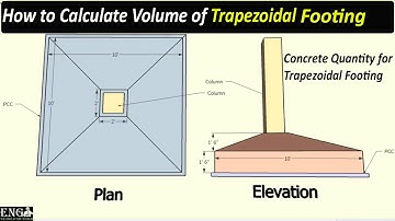How to calculate volume of Trapezoidal Footing II Quantity Calculations for Isolated Footing in Urdu