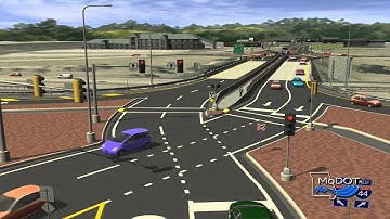 Diverging Diamond Interchange Animation