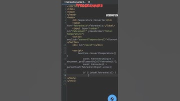 Converting Farenheit to Celcius | #html  #css #js #javascript #ytshorts #shortsvideo #shorts