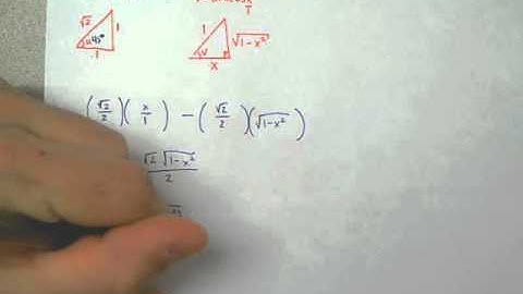 Lesson 5.4 Sum and Difference Formulas - Example 4 - An Application of a Sum Formula
