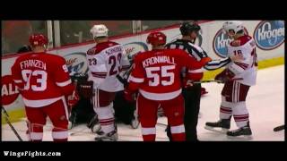 Justin Abdelkader Vs Keith Yandle (Roughings) 04/25/10