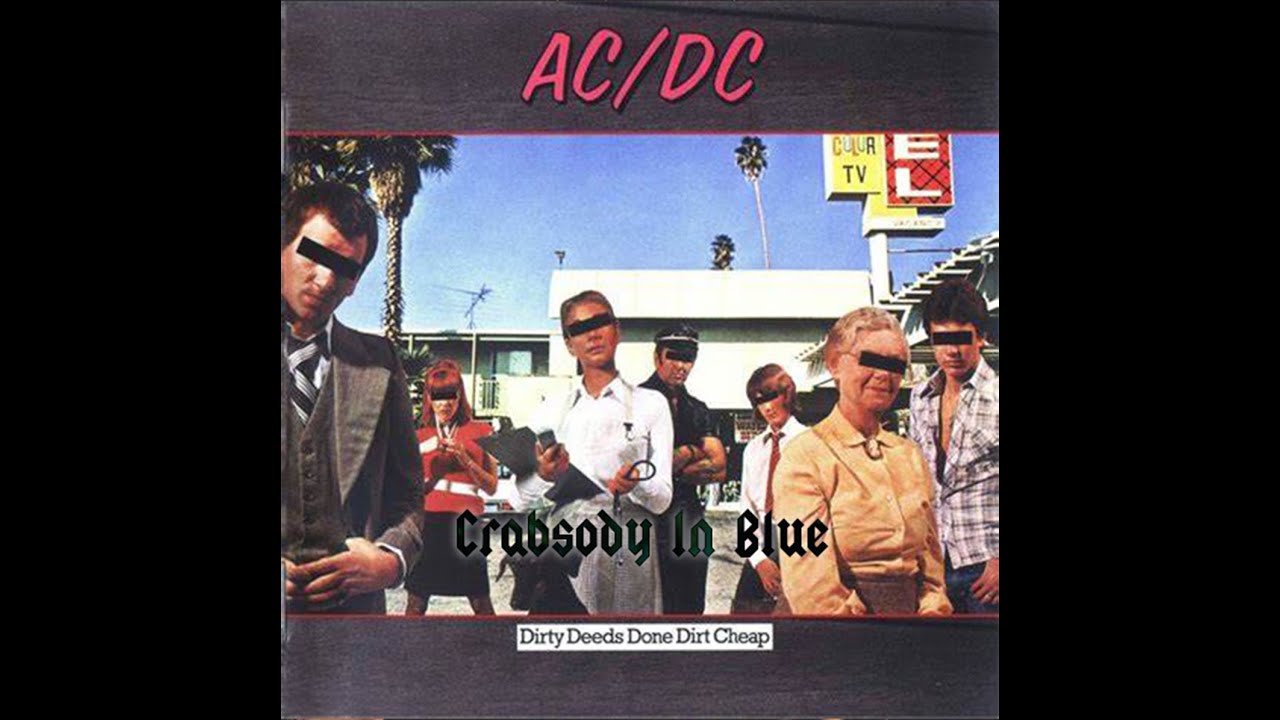 ACDC - CRABSODY IN BLUE Guitar Backing Track with Original Vocals - YouTube